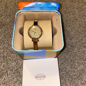 Fossil NWT Gold Watch